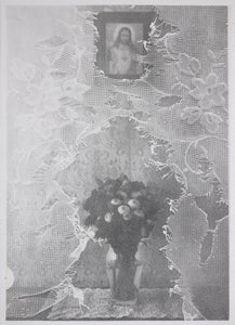 Michael Boffey 'Frayed Shroud', 2021 Silver gelatin on watercolour paper 29.7x21cm