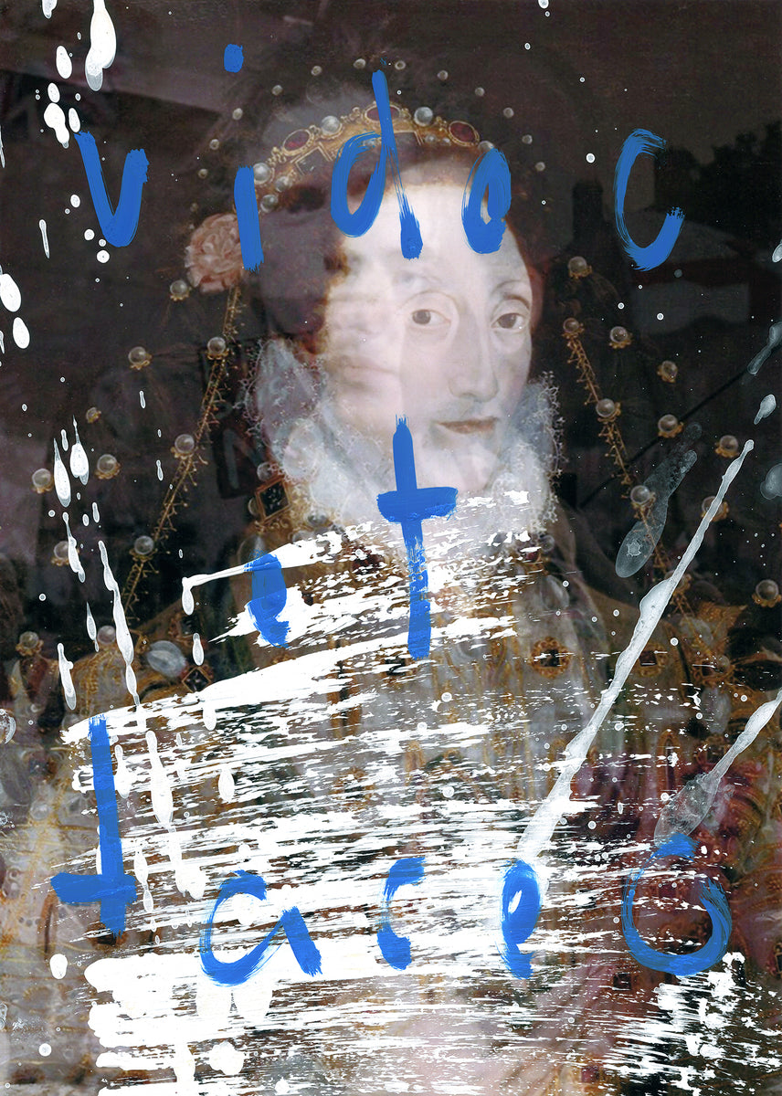 Zavier Ellis 'England (Video et taceo) II (Blue)', 2026 Ink, emulsion ...