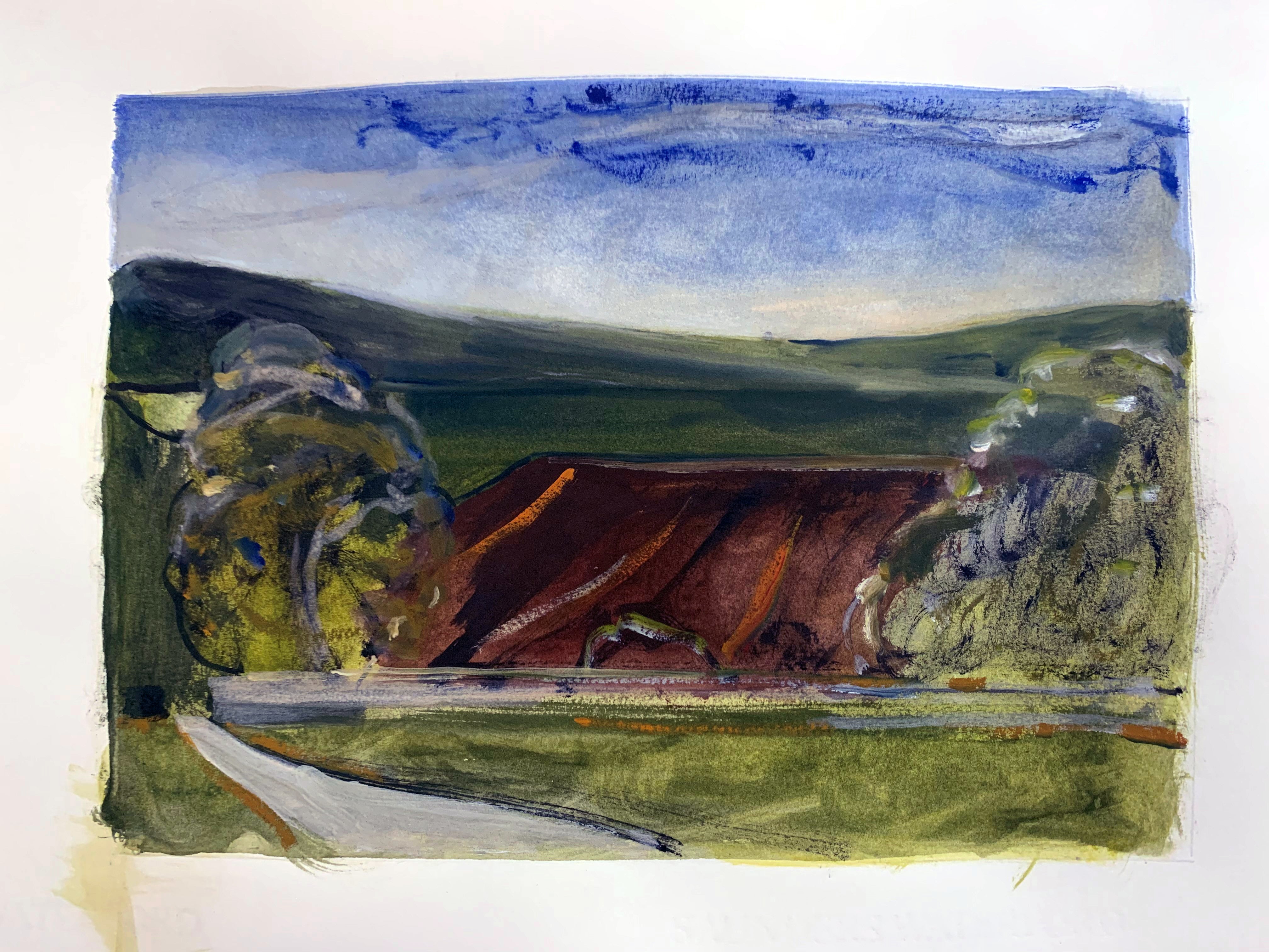Peter Ashton Jones 'The Enclosure', 2021 Watercolour, gouache, Indian ink on paper 21x30cm
