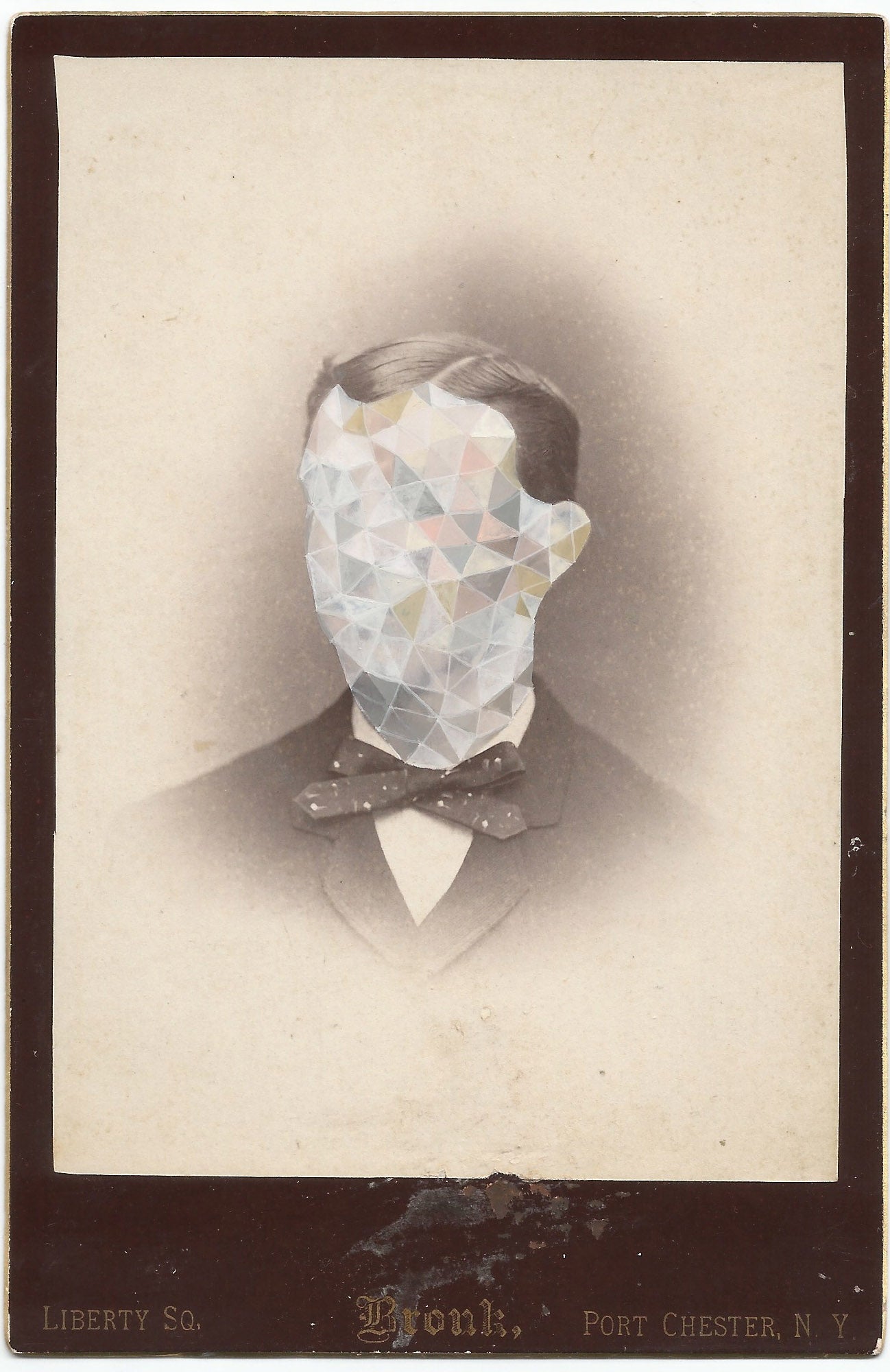 Tom Butler 'Bronk', 2015 Gouache on Albumen print 16.5x10.5cm