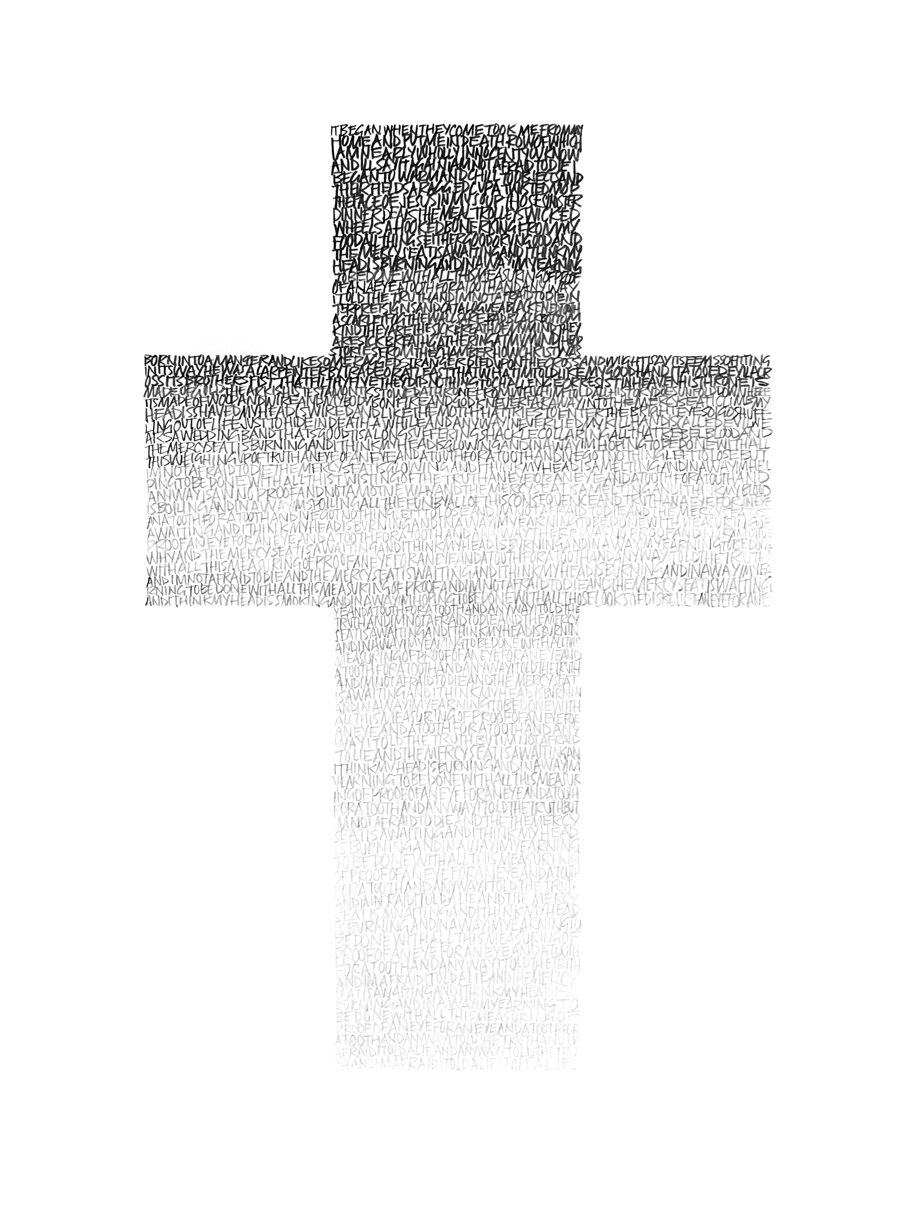 Graham Dolphin 'The Mercy Seat', 2020 Graphite on paper 29x21cm