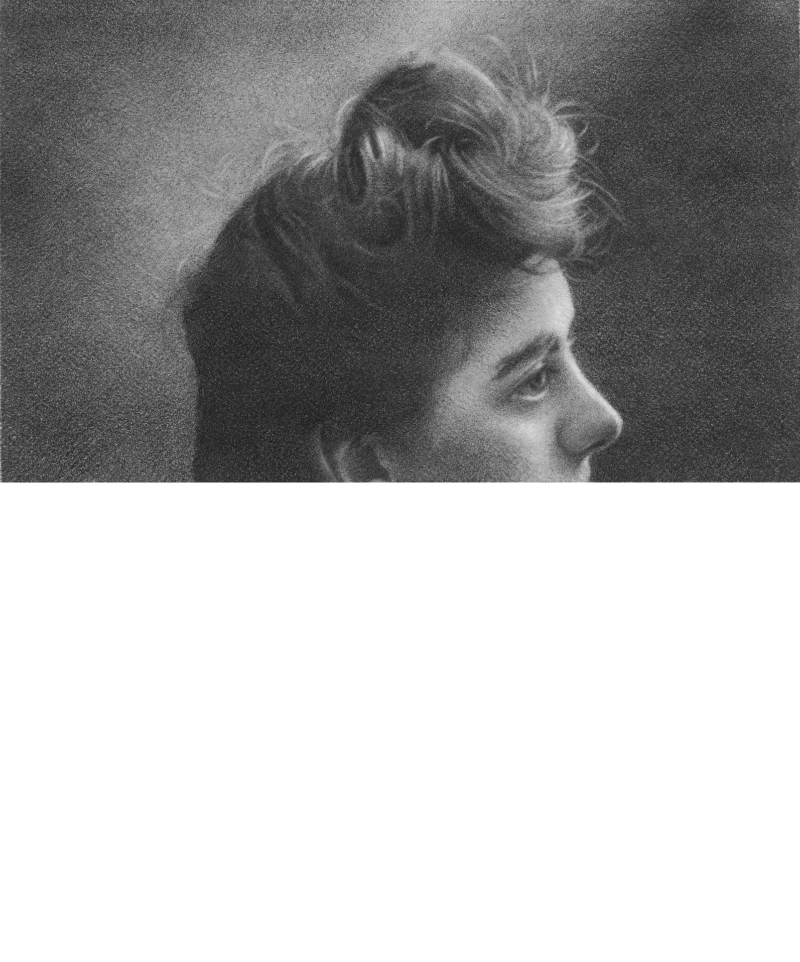 Jo Dumpleton 'Miss Reynolds', 2019 Graphite on Bristol board 8x13.5cm