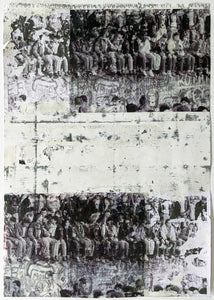 Zavier Ellis 'Freiheit XXIII', 2021 Emulsion, acetate, collage on paper 59.4x42cm