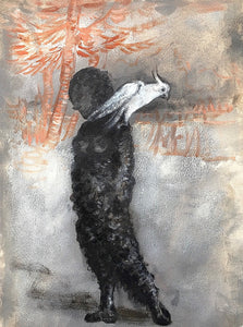 Lisa Ivory 'A Tame One', 2021 Oil in Arches paper 31x23cm