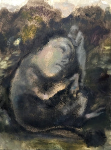 Lisa Ivory 'Somniloquist', 2021 Oil on Arches paper 31x23cm