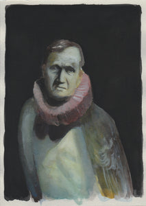 Richard Moon 'Study for Augur Series No. 18', 2020 Water soluble graphite on paper 25x18cm