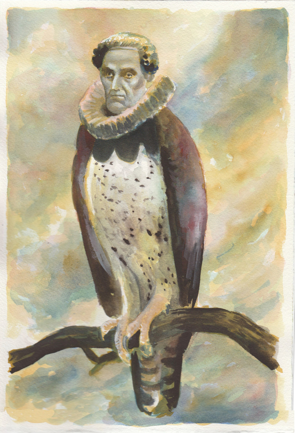 Richard Moon 'Study for Augur Series no. 30 (colour version no.2)', 2021 Water soluble graphite on paper 30.5x21cm