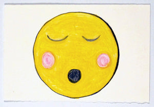 Michael Scoggins 'COVID/BLM DRAWING #40 (ommmmm)', 2022 Graphite, coloured pencil on paper 18x28cm