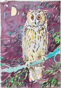 Dominic Shepherd 'Maiden', 2021 Watercolour and oil pastel on paper 30x21cm